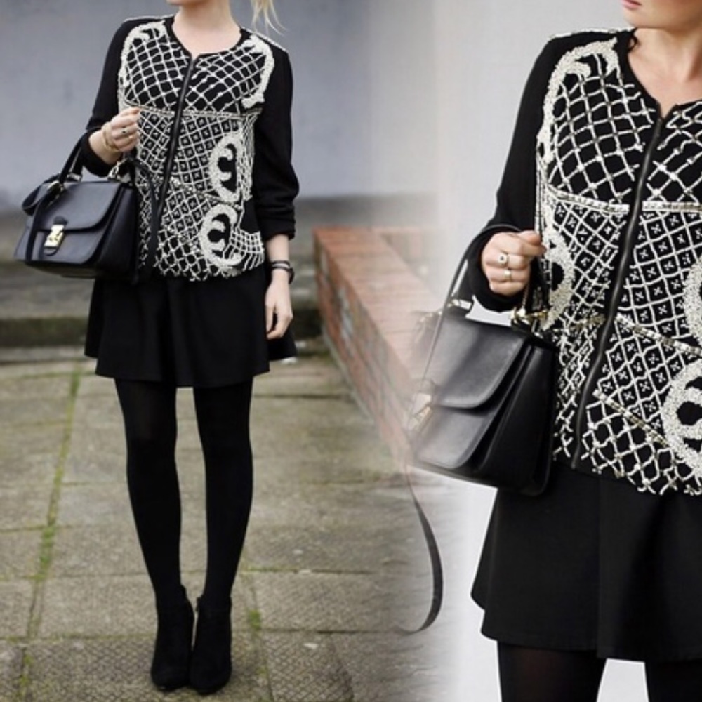 Zara embellished jacket